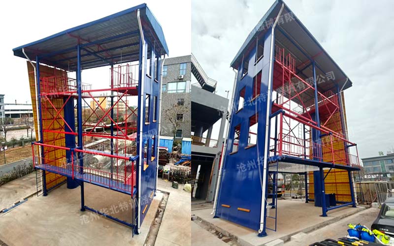 浙江衢州某消防培训基地绳索救援训练设施顺利完工！
