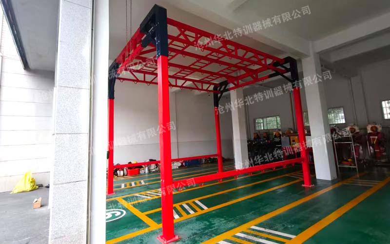 车库里的“练兵场”！湖南这支消防救援大队，把绳索训练架搬进了车库